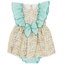 Load image into Gallery viewer, Rapife Girls Mint Floral Dress