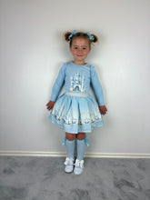 Load image into Gallery viewer, Giorgio Bambini Blue Castle Skirt Set