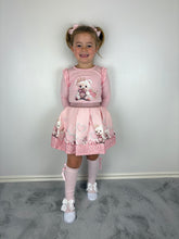 Load image into Gallery viewer, Giorgio Bambini Pink Teddy Skirt Set