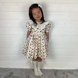 Ceyber Girls Hot Air Balloon Smocked Collar Dress