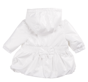 Mintini Girls White Double Bow Summer Jacket