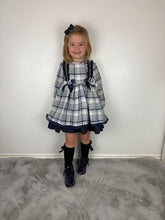 Load image into Gallery viewer, Ceyber Navy &amp; Grey Dress