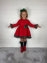 Load image into Gallery viewer, Ceyber Red Side Bow Dress