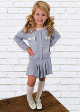 Load image into Gallery viewer, Beau Kids Older Girl Baby Blue Knit Skirt Set