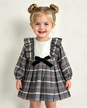 Load image into Gallery viewer, Juliana Armonia Navy Bow Dress