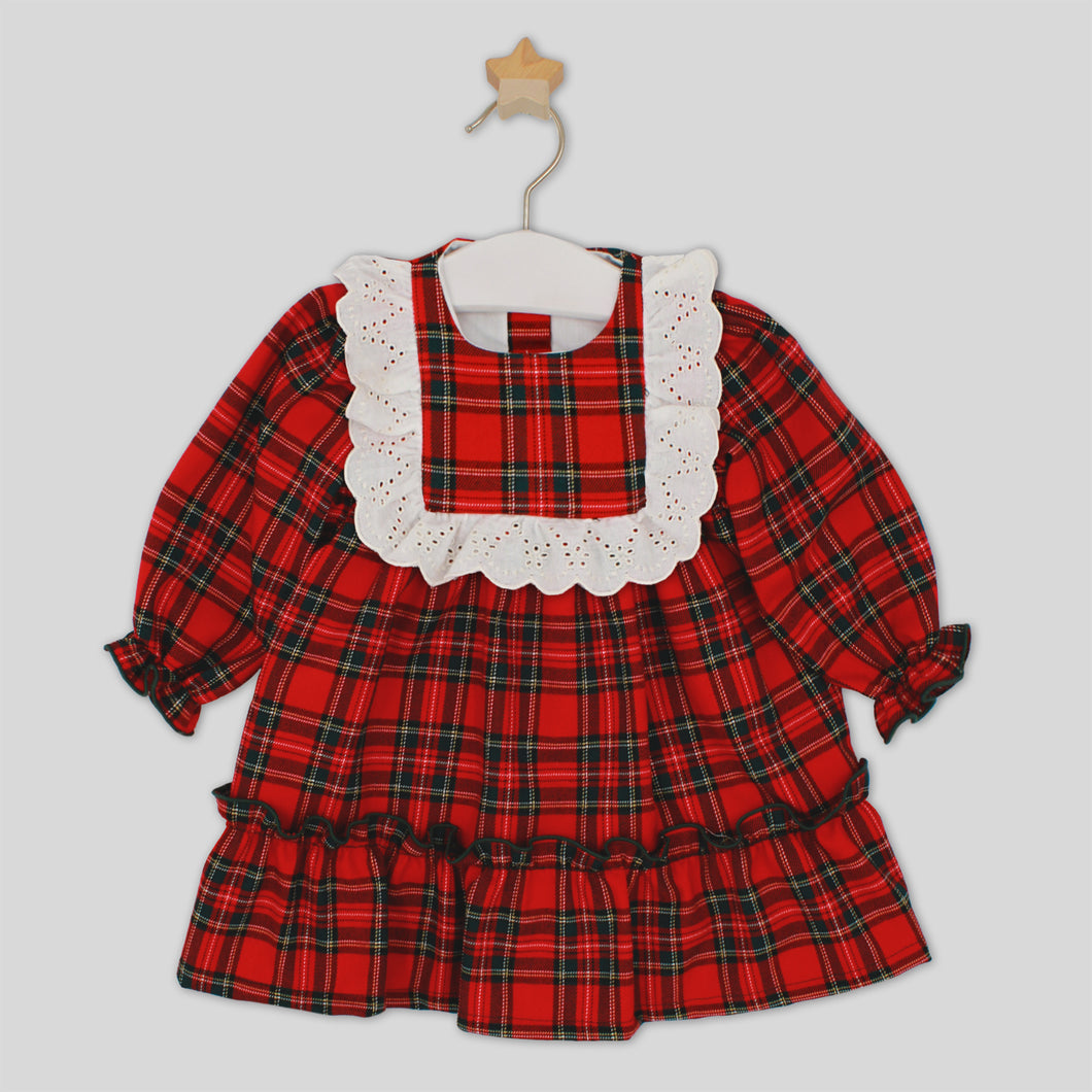 Rapife Girls Red Tartan Dress