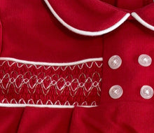 Load image into Gallery viewer, Amore Boys Red Smock Lounge Set
