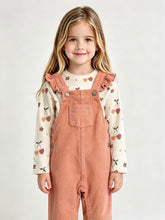 Load image into Gallery viewer, Street Monkey Girls Cherry Overall Set
