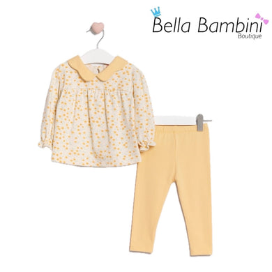 Lemon Floral Legging Set 9M-24M