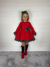 Load image into Gallery viewer, Ceyber Red Side Bow Dress