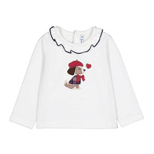 Load image into Gallery viewer, Mayoral Girls Red Twill Puppy Short Set