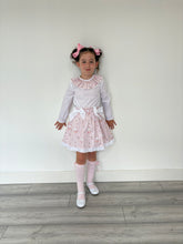 Load image into Gallery viewer, Ceyber Girls Pink Ballerina Bear Skirt Set
