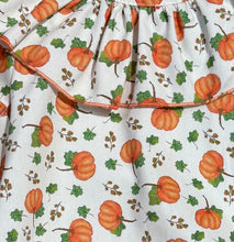 Load image into Gallery viewer, Ceyber Baby Girls Orange Pumpkin Romper