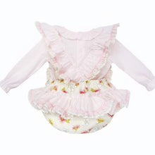 Load image into Gallery viewer, Wee Me Baby Girls Pink and Cream Floral Romper Set