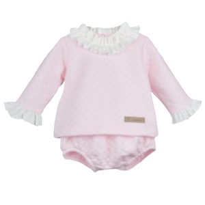 Calamaro Baby Girls Pink Jam Set