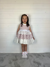 Load image into Gallery viewer, Ceyber Girls Pink Polka Puffball Style Dress