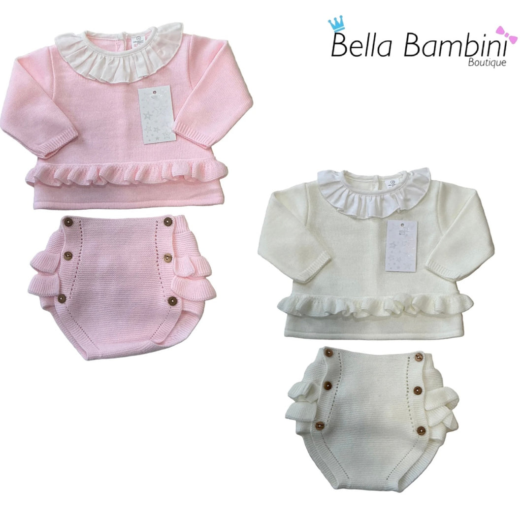 Little Star Baby Girls Knit Jam Set