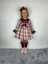 Load image into Gallery viewer, Ceyber Smock Burgundy Dress