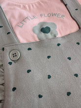 Load image into Gallery viewer, Street Monkey Girls Little Flower Overall Set