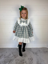 Load image into Gallery viewer, Ceyber Girls Green Check Dress
