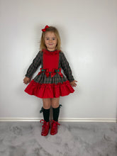 Load image into Gallery viewer, Ceyber Green Tartan Dress