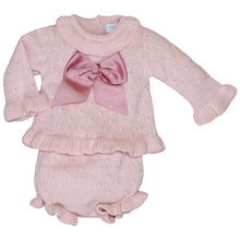 Load image into Gallery viewer, Dulce De Fresa Baby Girls Dusky Pink Knit Set