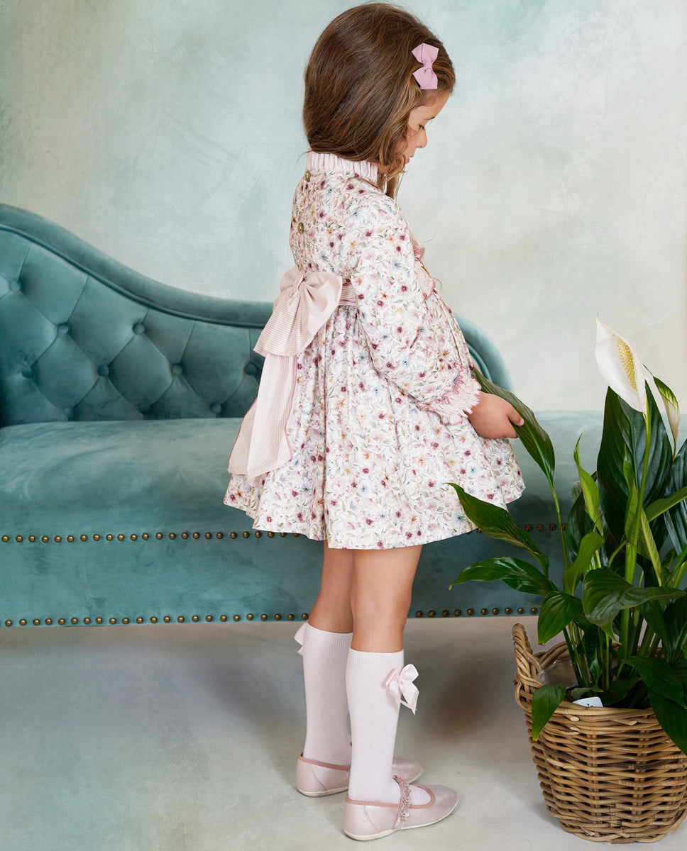 Dbb Collection Older Girls Pink Floral Dress PRE ORDER – Bella Bambini