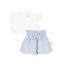 Load image into Gallery viewer, Calamaro Girls Blue Stripe Short Set