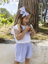 Load image into Gallery viewer, Calamaro Girls Blue Stripe Short Set