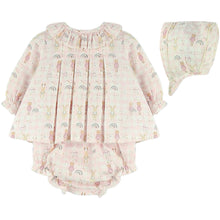 Load image into Gallery viewer, Baby Ferr Baby Girls Pink Animals Dress
