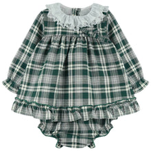 Load image into Gallery viewer, Baby Ferr Baby Girls Bottle Green Check Dress