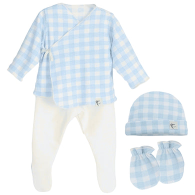 Calamaro Blue Check 3 Piece Set