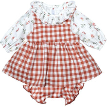 Load image into Gallery viewer, PRE ORDER Calamaro Baby Girls Red Riding Hood Gingham Set 22130