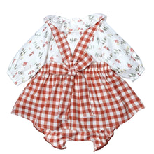 Load image into Gallery viewer, PRE ORDER Calamaro Baby Girls Red Riding Hood Gingham Set 22130