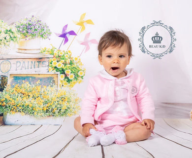 Beau Kids Baby Girl Pink 3 Piece Jam Set