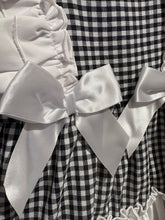 Load image into Gallery viewer, Ceyber Girls Black &amp; White Gingham Ruffle Dress
