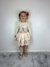 Load image into Gallery viewer, Giorgio Bambini Beige Teddy Skirt Set