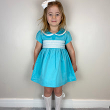 Load image into Gallery viewer, Mabini Girls Turquoise Smock