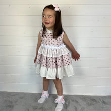 Load image into Gallery viewer, Ceyber Girls Pink Polka Puffball Style Dress