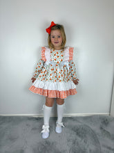 Load image into Gallery viewer, Ceyber Orange Pumpkin Print Dress