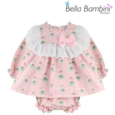 Dulce De Fresa Baby Girls Ballerina Fairy Print Dress
