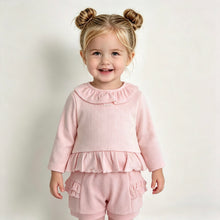 Load image into Gallery viewer, Amore Girls Pink Knit Bloomer Set