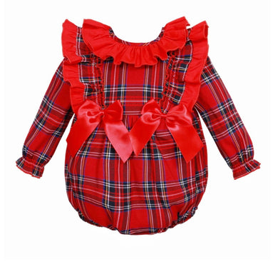 Wee Me Tartan Frill Romper