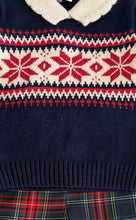 Load image into Gallery viewer, Beau Kid Baby Boys Navy Festive Tartan 2 Piece Outfit
