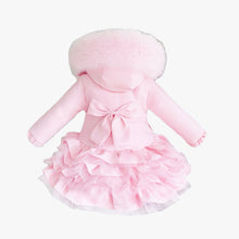 Load image into Gallery viewer, Wee Me Pink Ruffle Coat