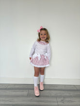 Load image into Gallery viewer, Ceyber Baby Girls Candy Cane Skirted Jam