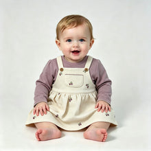 Load image into Gallery viewer, Mayoral Baby Girls Mauve Dungaree Dress
