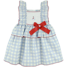 Load image into Gallery viewer, Dulce De Fresa Older Girls Blue Boat Dress