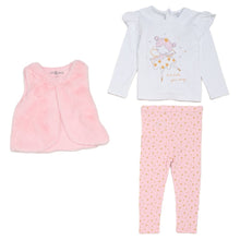 Load image into Gallery viewer, Lily &amp; Jack Girls Pink Faux Fur Gilet 3 Piece Set