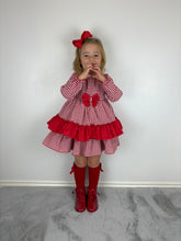 Load image into Gallery viewer, Ceyber Red Gingham Dress